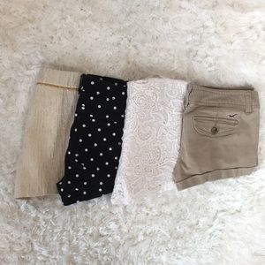 Forever 21, H&M & hollister short shorts of 4!